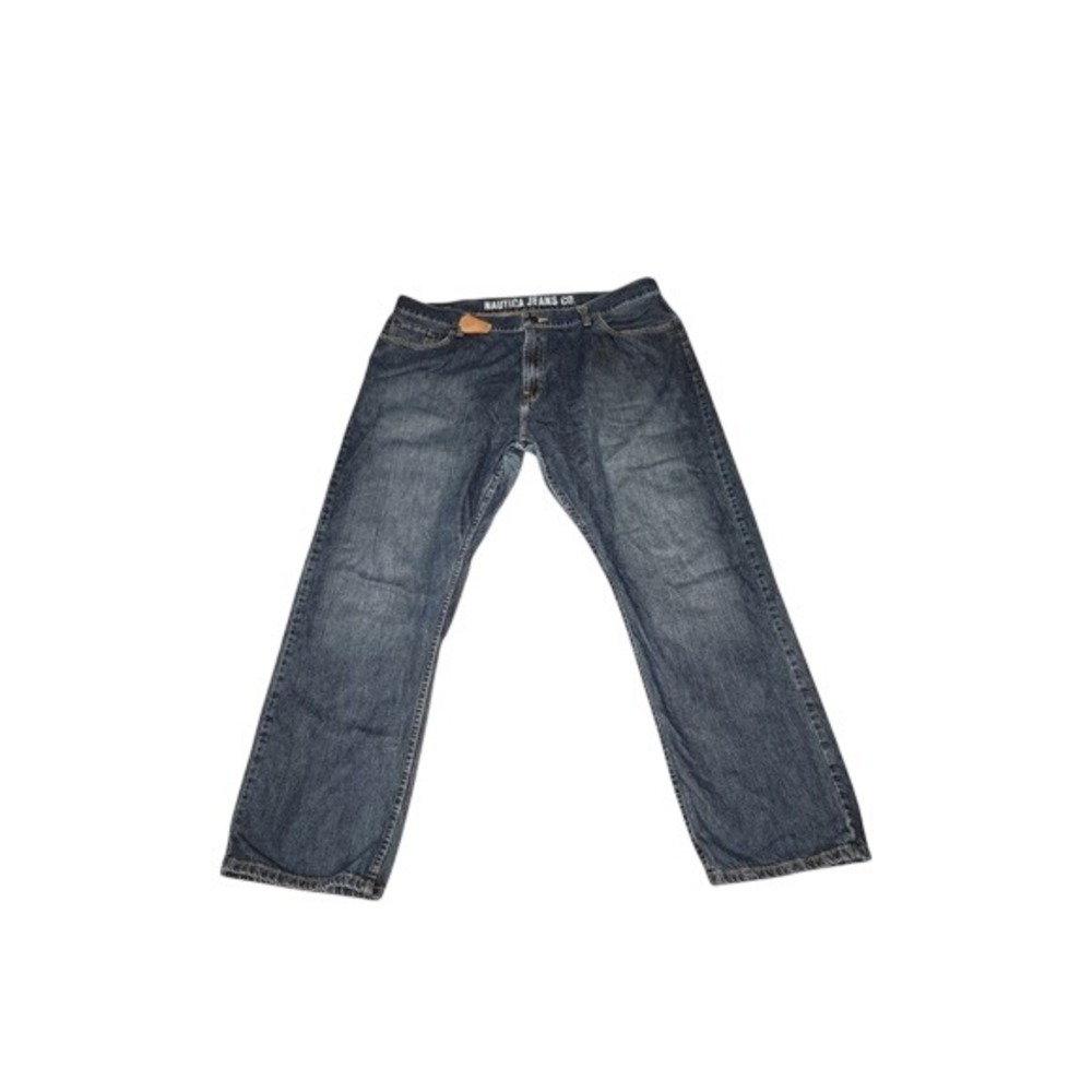 Nautica Men's Relaxed Fit Jeans Blue Denim Size 42x30 Classic 5 Pocket